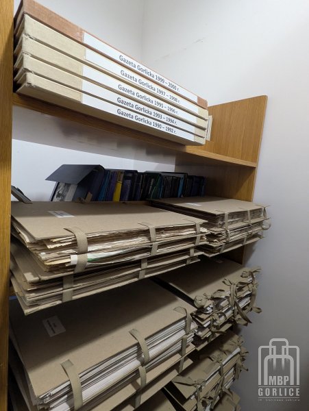 Biblioteka Gorlice, lokalne tymczasowe archiwalna prasa
