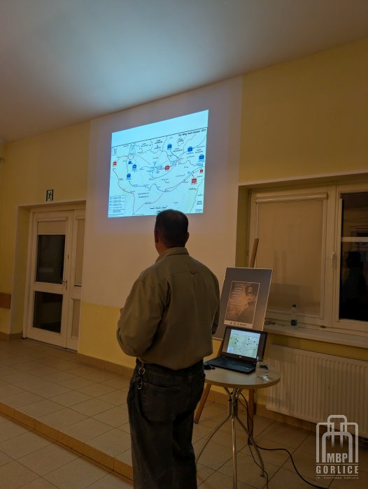 Biblioteka Gorlice, Anton Ludwig Friedrich August von Mackensen Bogusław Głód podczas prezentacji