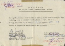 Powiększ zdjęcie Prośba o zezwolenie na występy w Klęczanach; 1969 rok