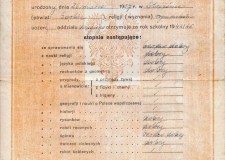 Powiększ zdjęcie Świadectwo szkolne z 1945 roku 