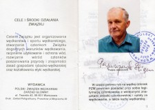 Powiększ zdjęcie Legitymacja członkowska Polskiego Związku Wędkarskiego Zbigniewa Papużyńskiego