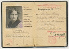 Powiększ zdjęcie Legitymacja nauczycielska Heleny Świrad (1938 r.)