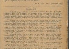 Powiększ zdjęcie Okólnik pocztowy z 1945 roku