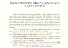 Powiększ zdjęcie Ulotka reklamowa wełny szklanej zakładu Sekułowicza